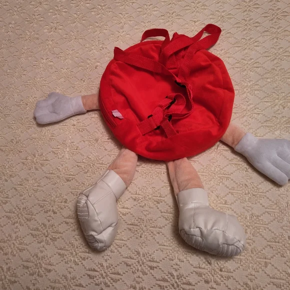 Red M&M Character Backpack - Picture 2 of 9